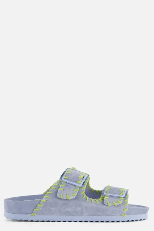 Sandalen blauw Suede