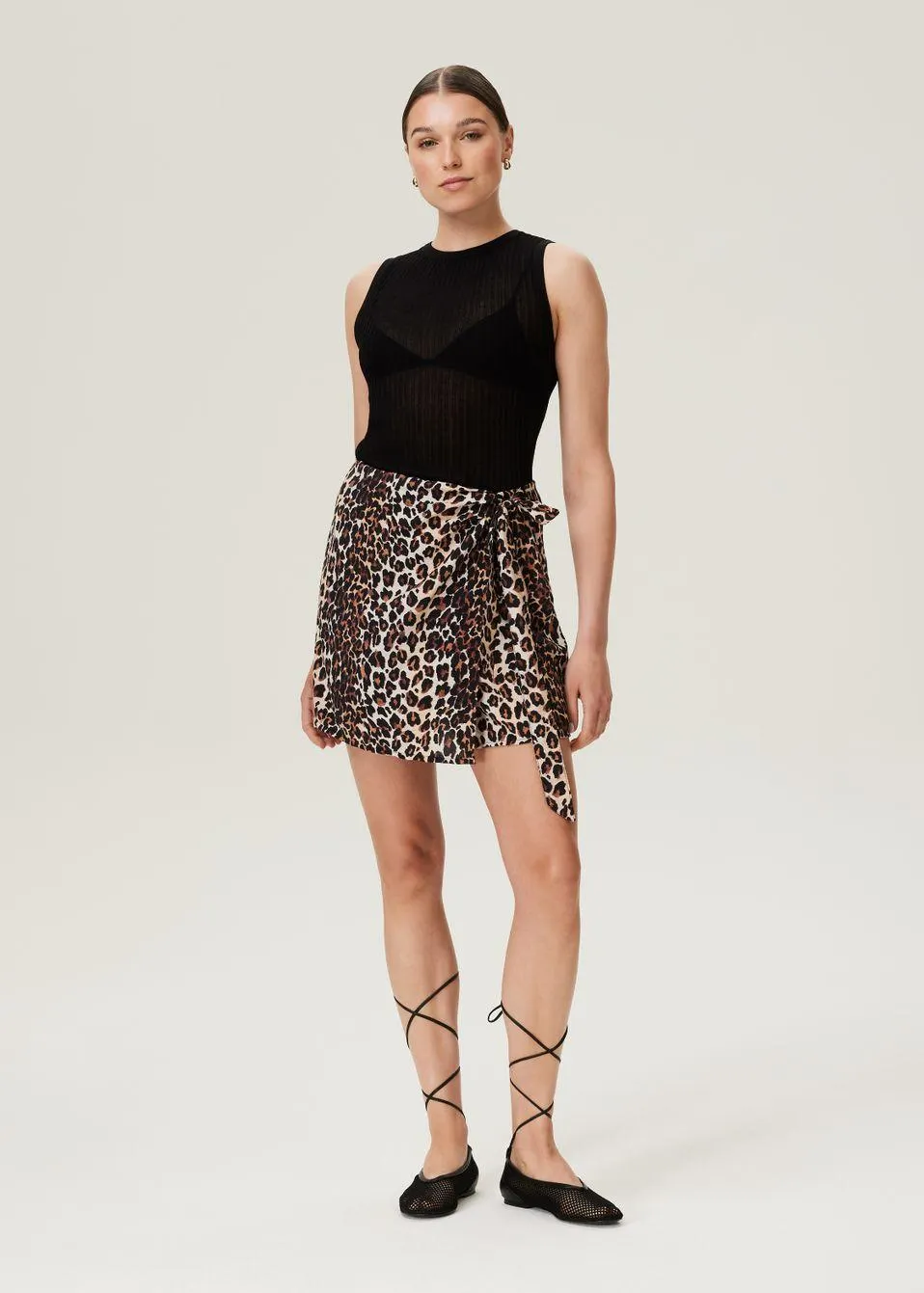 Woven Wrap Skort