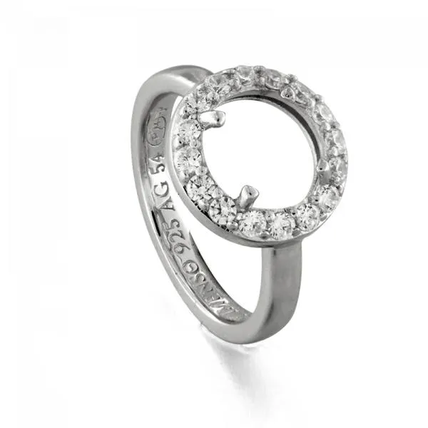 MY iMenso pura ring with CZ-stones (925/rhod-plated) (choose your size)