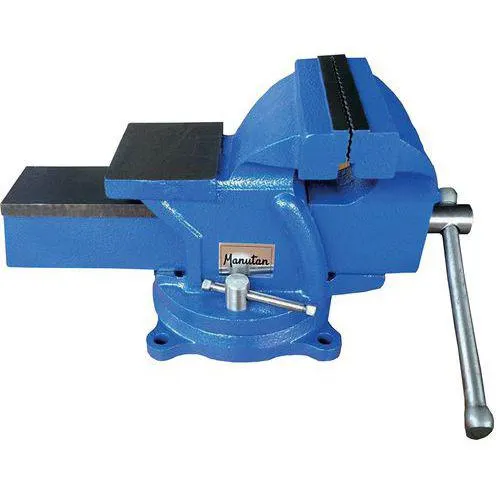 Bankschroef voor werkbank met draaivoet - Manutan