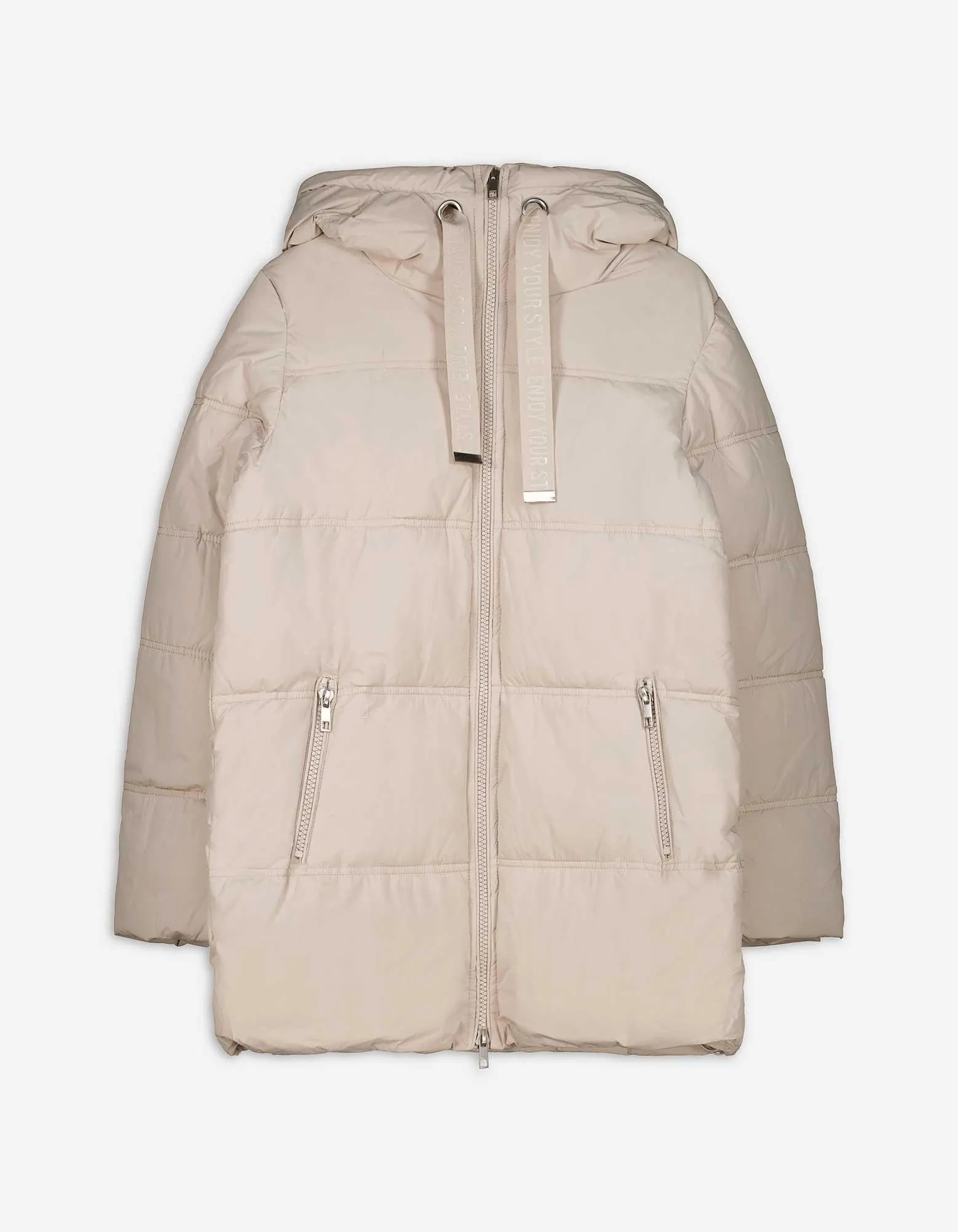 Gewatteerde jas - Waterafstotend - lichtgrijs