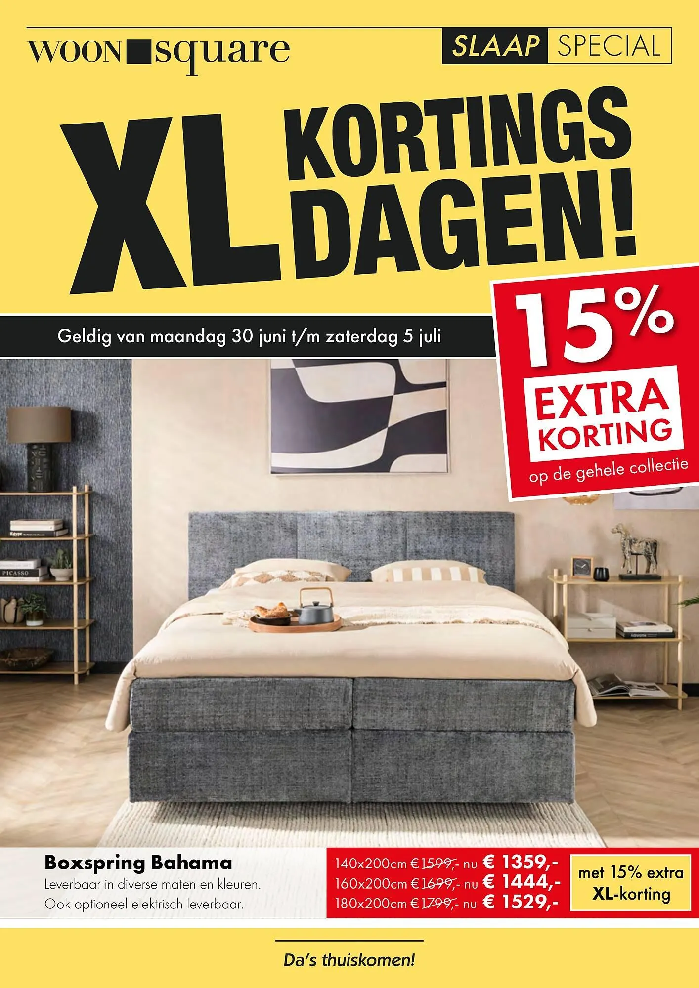 Woonsquare Slaap folder van 30 juni tot 5 juli 2025 - Folder pagina 1