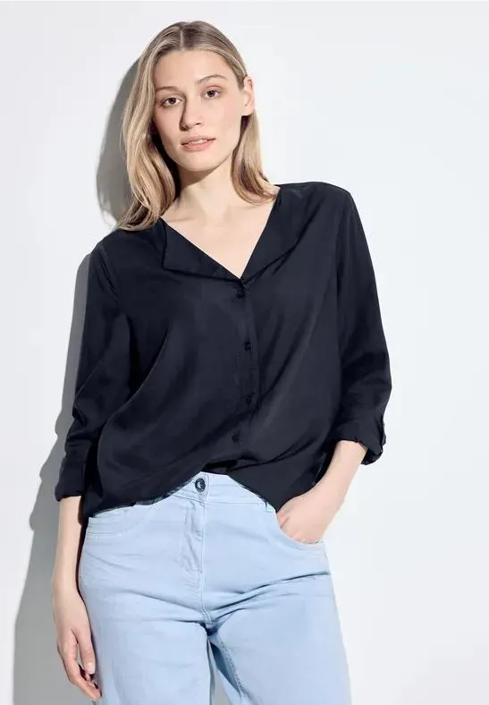 Blouse met flapkraag