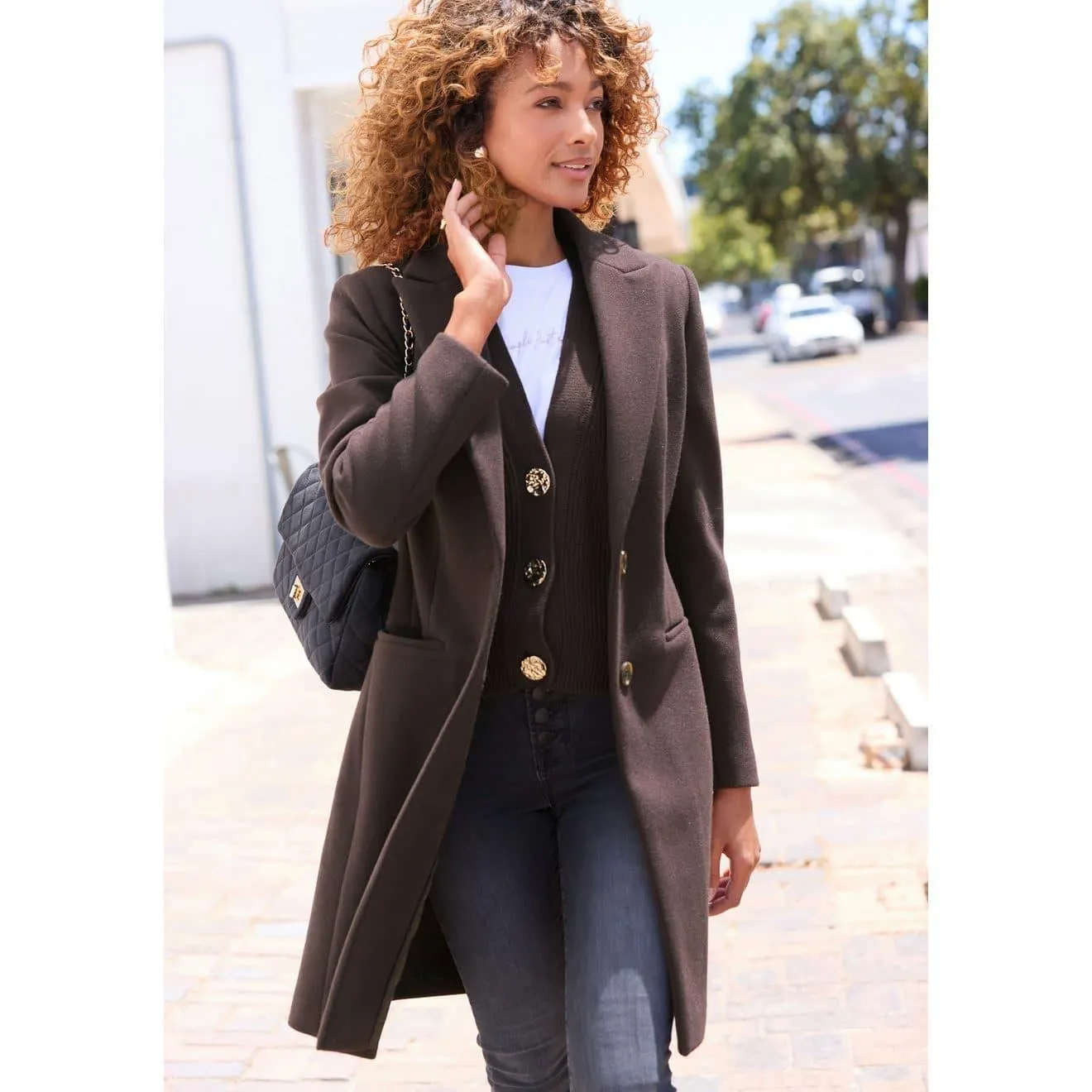 Lascana Korte jas in klassiek ontwerp, damesjas, blazermantel, casual-chic