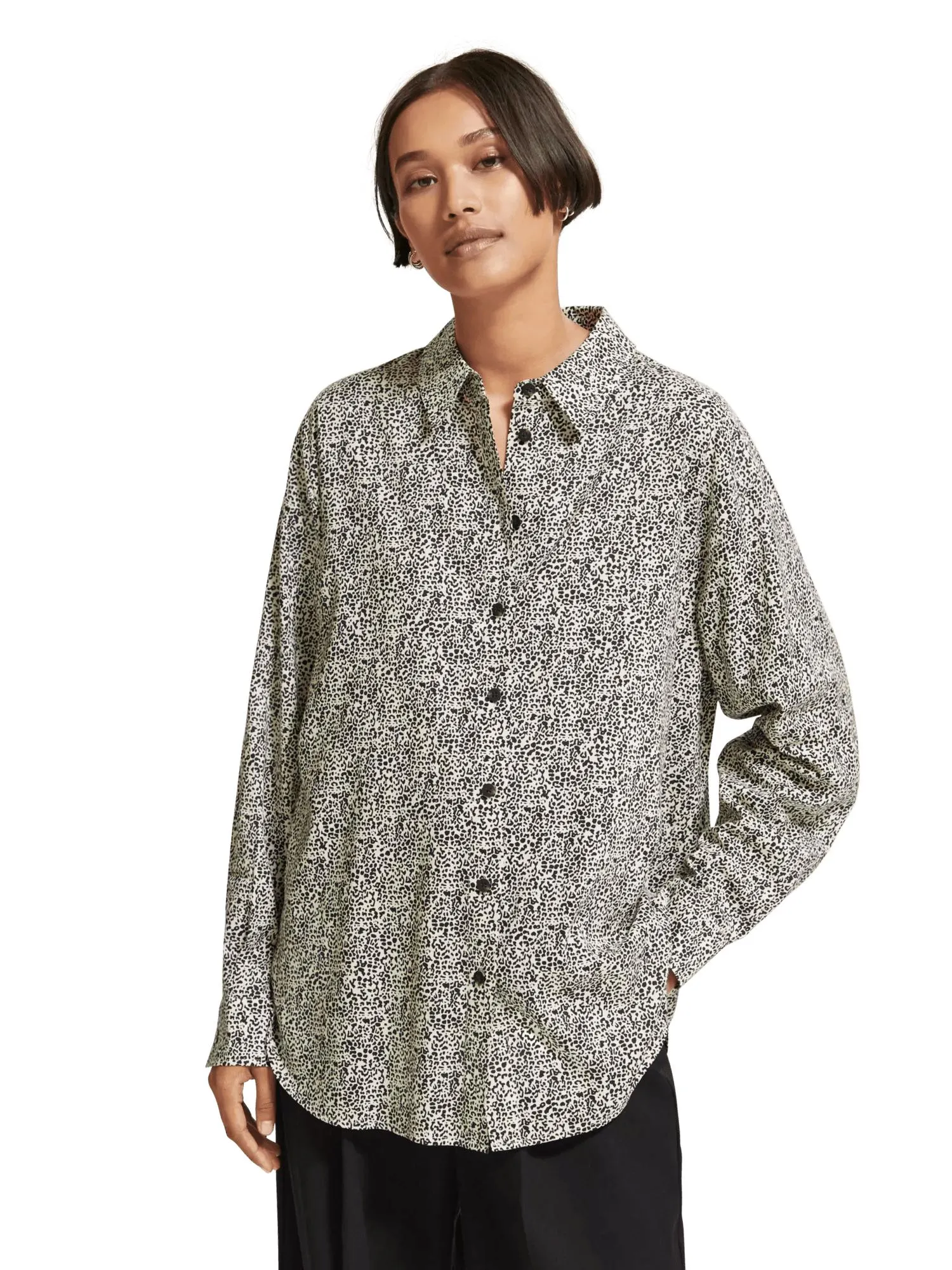 Oversized printed shirt
