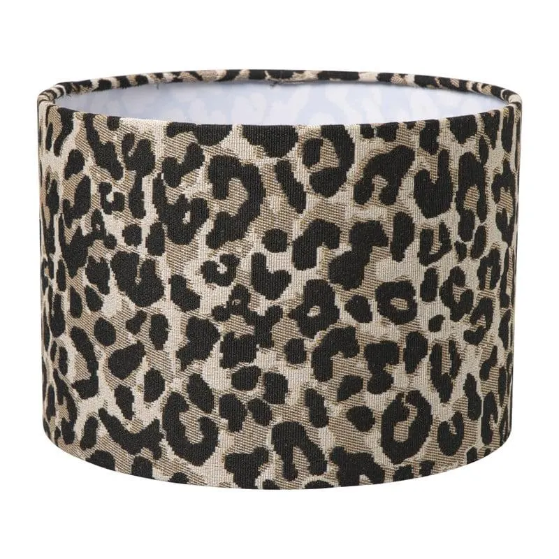 Lampenkap animal groot - bruin/zwart - ø24.5x17.5 cm
