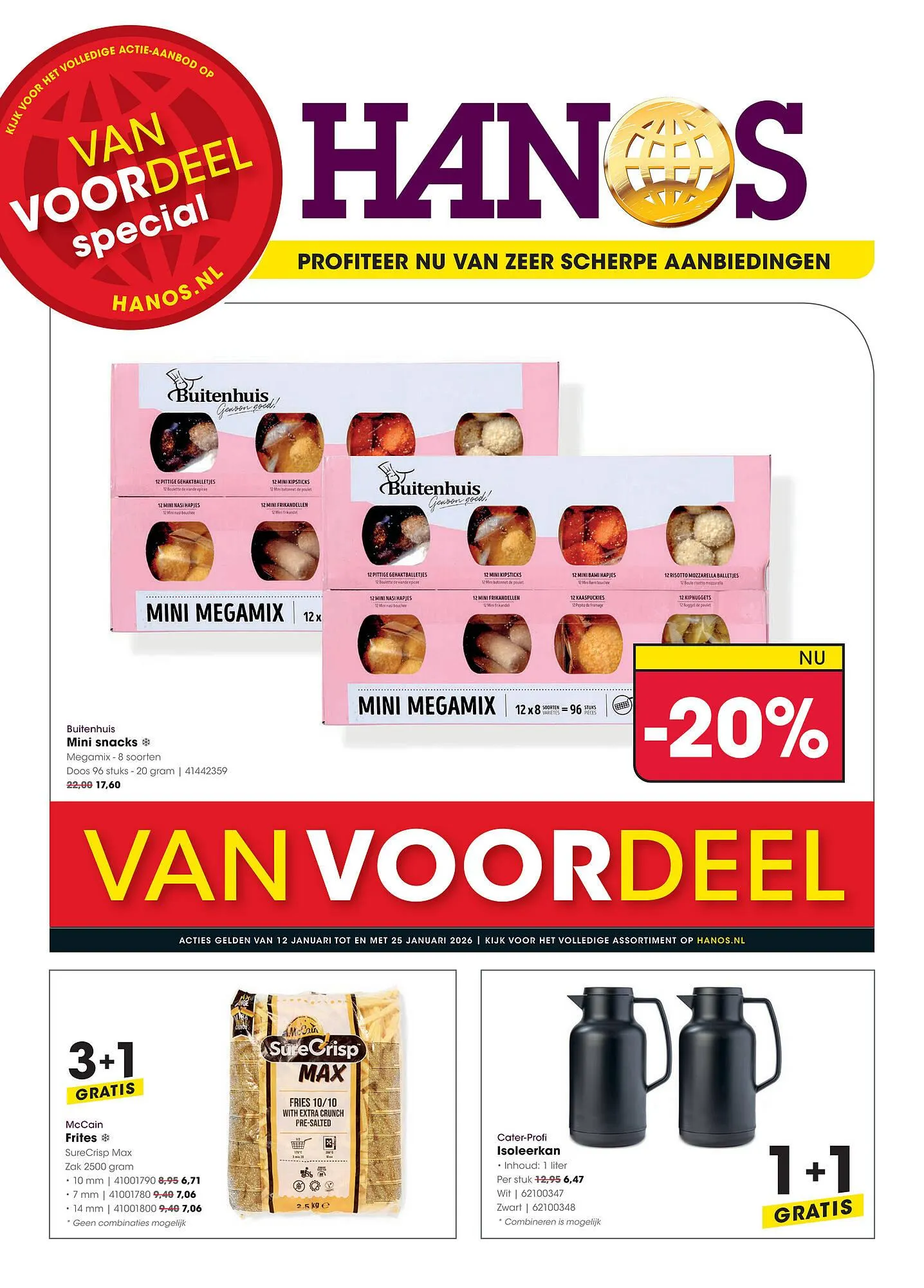 HANOS folder van 12 januari tot 25 januari 2026 - Folder pagina 1
