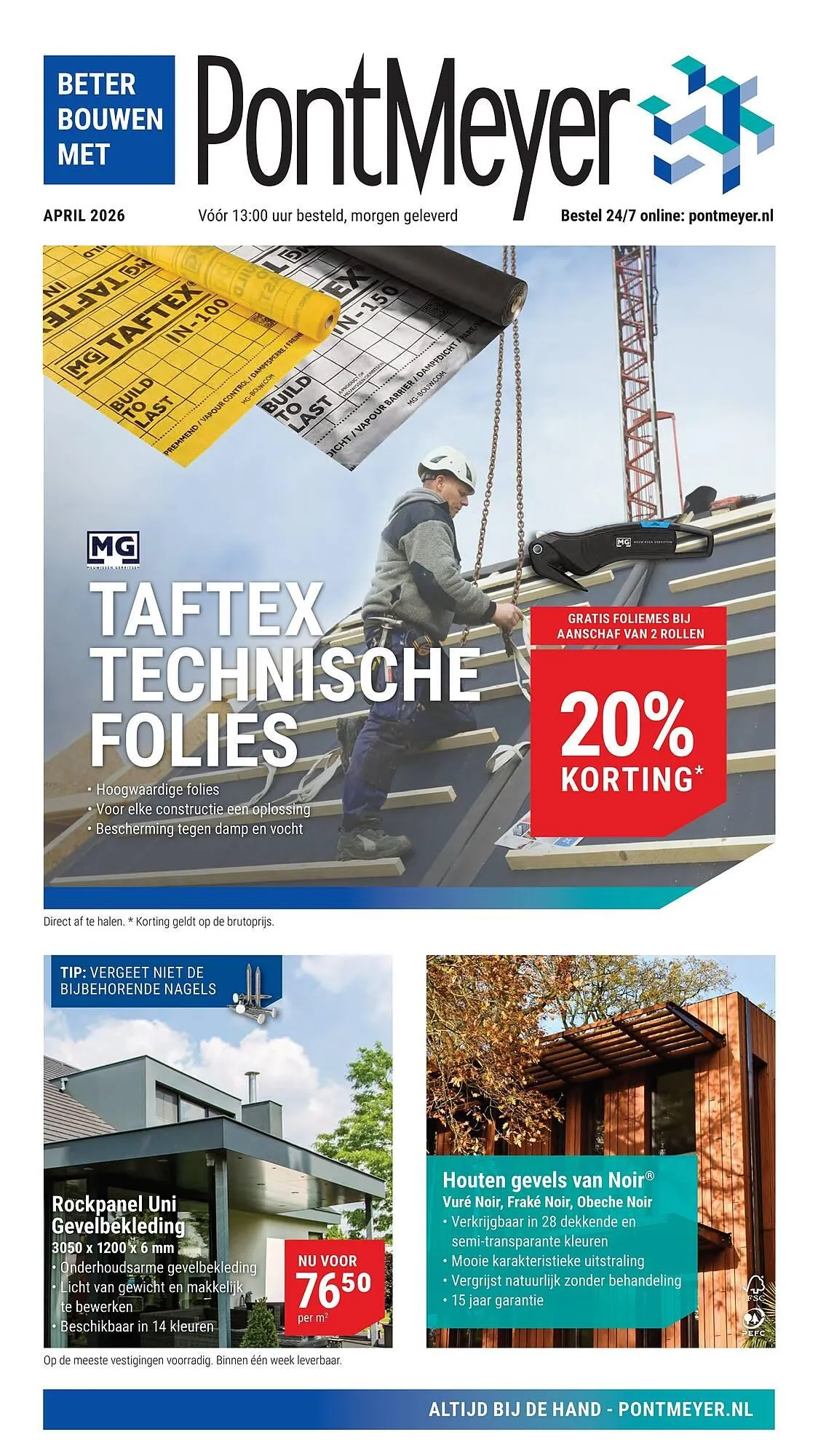 Pontmeyer folder van 1 april tot 30 april 2026 - Folder pagina 1