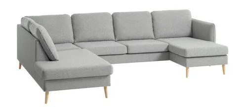 Bank AARHUS hoek links lichtgrijze stof