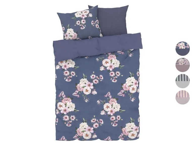 LIVARNO home Microvezelsatijn omkeerbaar beddengoed 240 x 220 cm