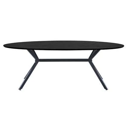 WOOOD Exclusive Bruno Eettafel - 220 x 100 cm - Zwart