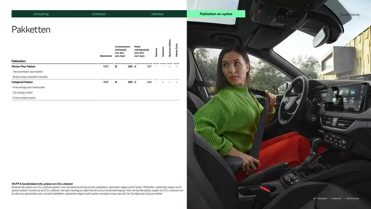 Škoda Kamiq prijslijst per 14 augustus 2024 van 22 oktober tot 22 oktober 2025 - Folder pagina 14