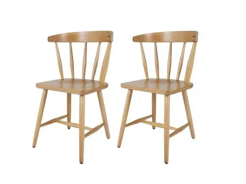 MaximaVida houten spijlenstoel Maximus blank gelakt - doos per 2 stuks