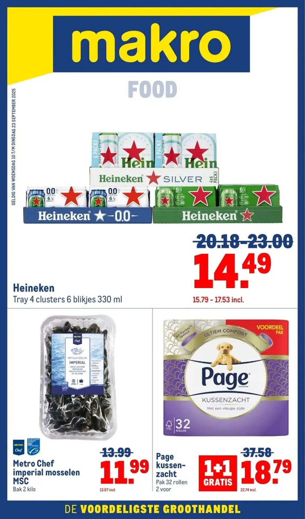 Makro folder van 10 september tot 23 september 2025 - Folder pagina 1