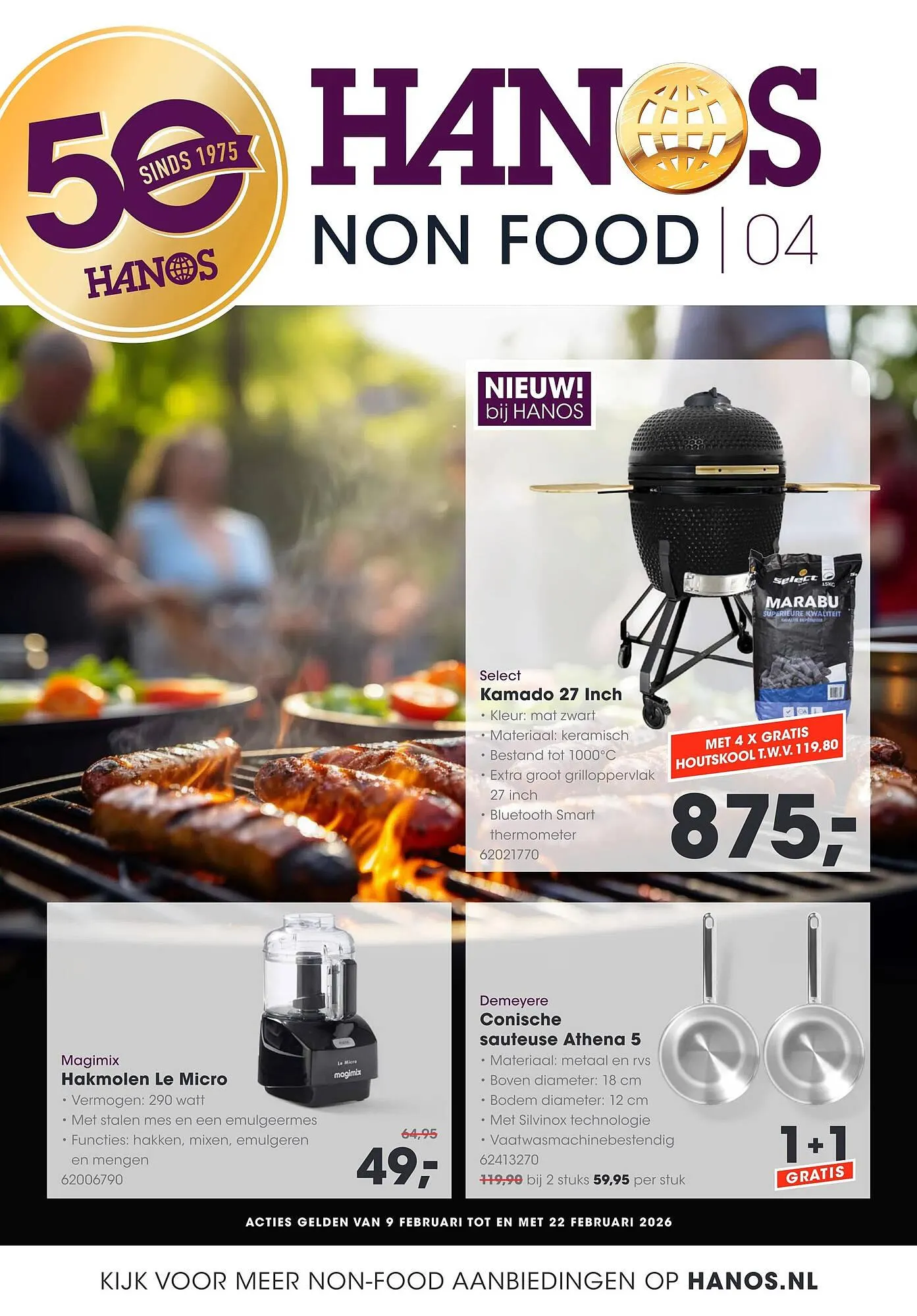HANOS folder van 9 februari tot 22 februari 2026 - Folder pagina 1
