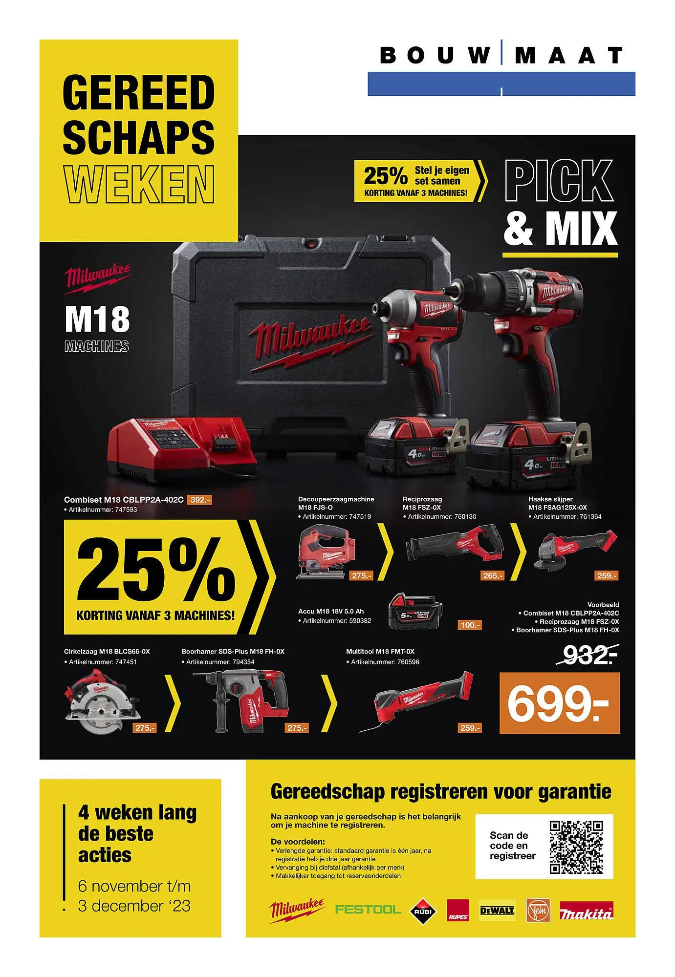 BOUWMAAT folder van 6 november tot 3 december 2023 - Folder pagina 1