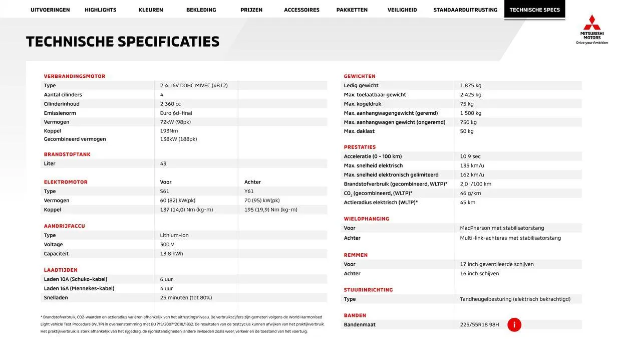 Mitsubishi Eclipse Cross Phev van 24 april tot 24 april 2025 - Folder pagina 21