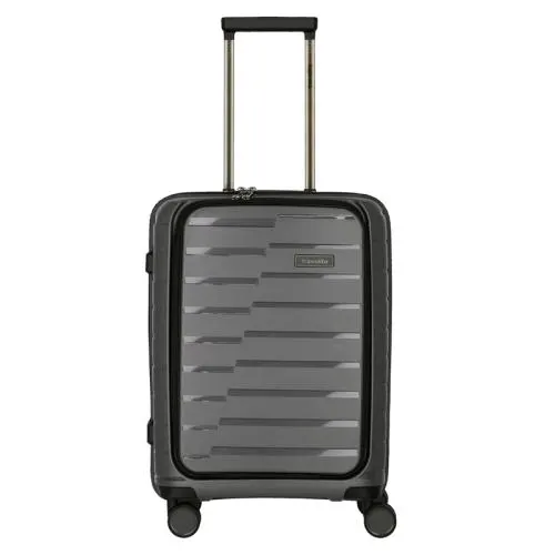 Travelite Harde Handbagage Koffer / Trolley / Reiskoffer 55x39x23 cm Air Base Grijs