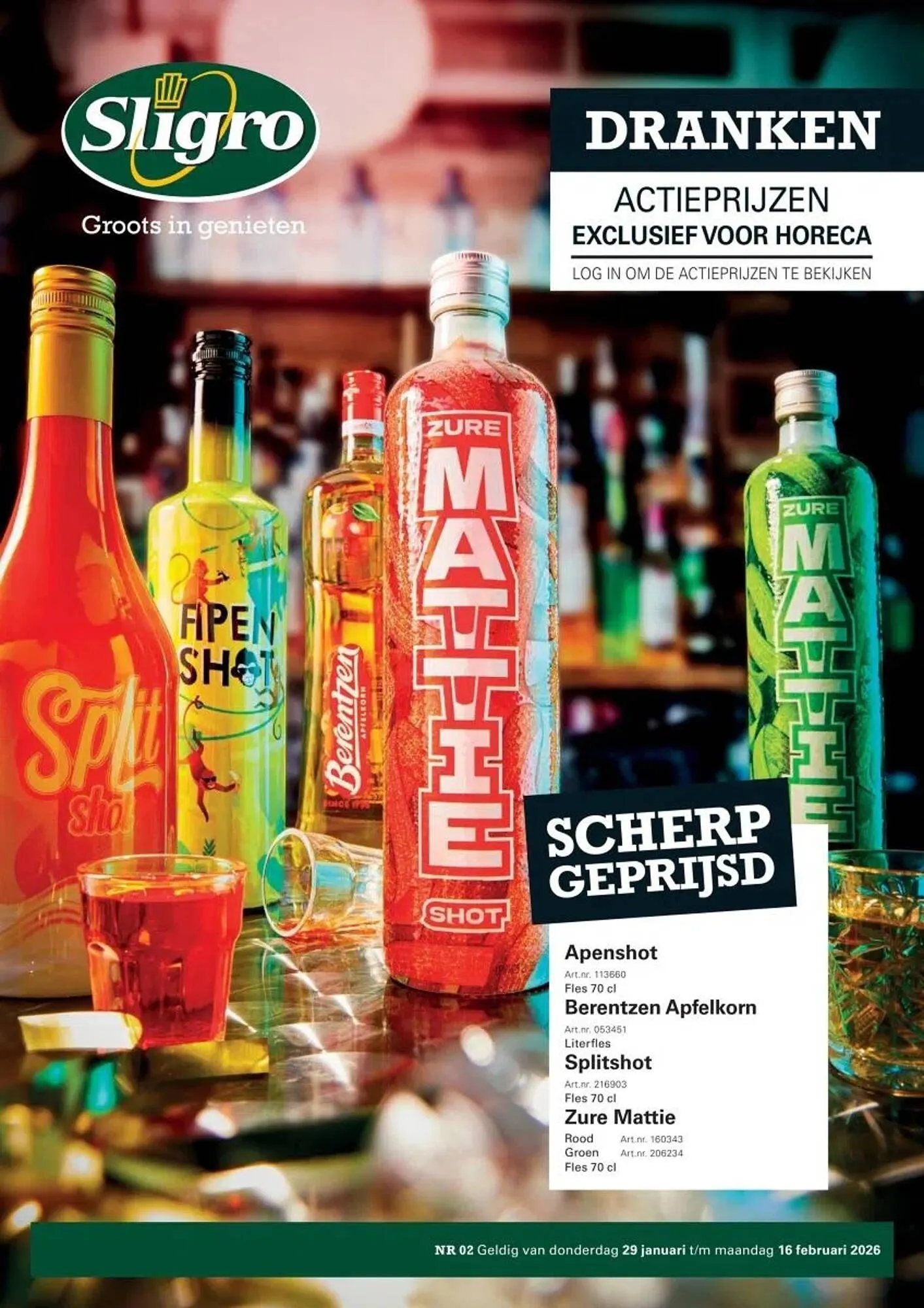 Sligro folder van 29 januari tot 16 februari 2026 - Folder pagina 1