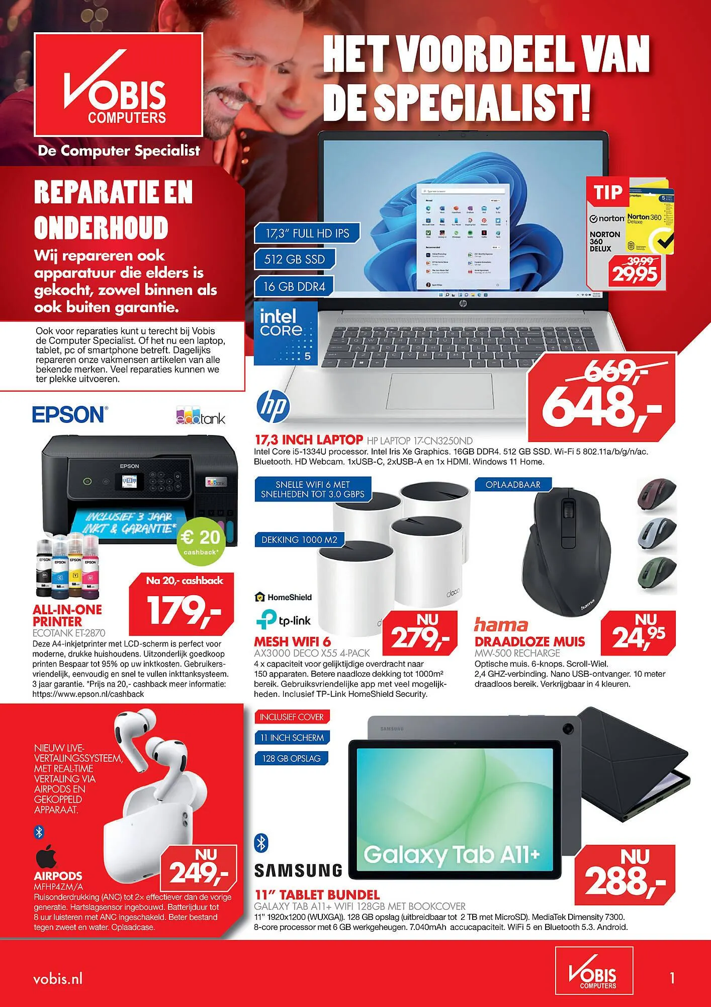 Vobis folder van 12 december tot 20 december 2025 - Folder pagina 1