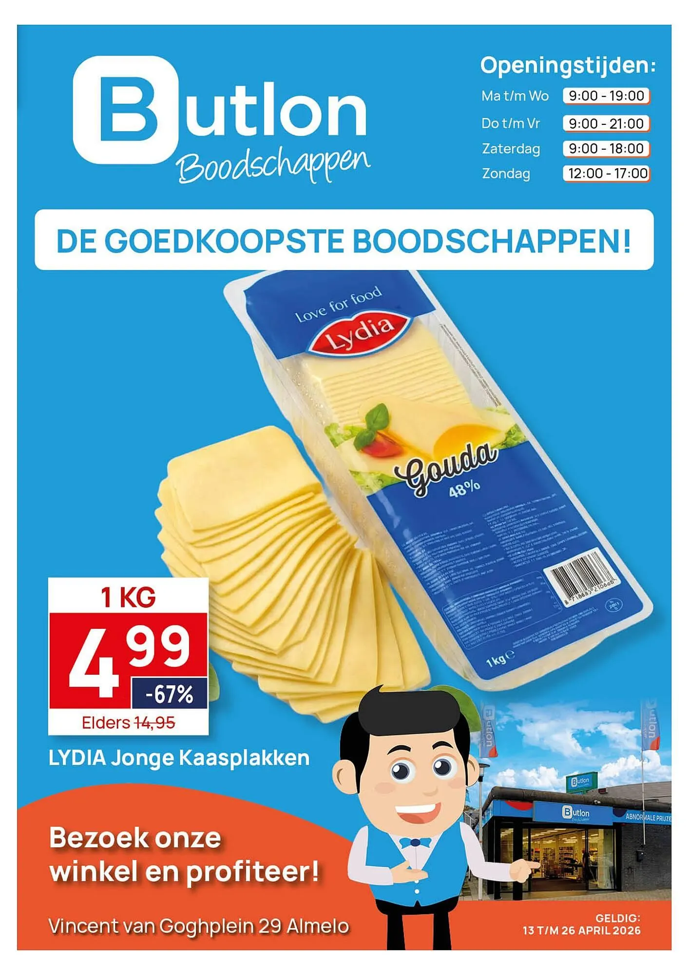 Butlon folder van 13 april tot 26 april 2026 - Folder pagina 1