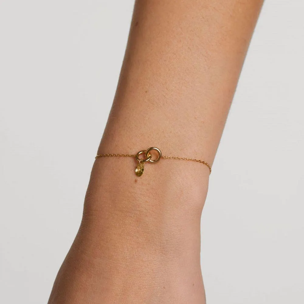 Color 925 Sterling Zilveren Armband Met Gouden Plating PU01-775-U