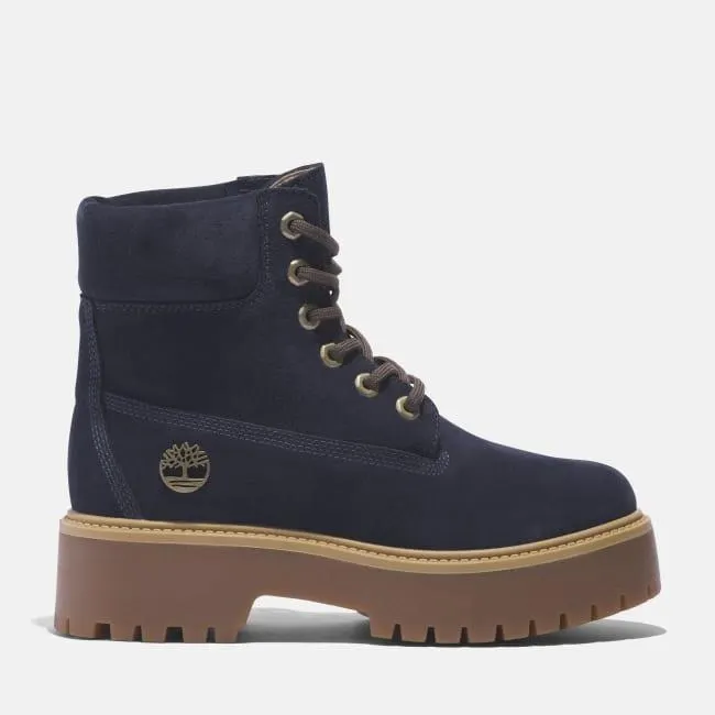 Timberland® C.F. Stead™ Indigo Suede Stone Street 6-Inch Boot voor dames in donkerblauw