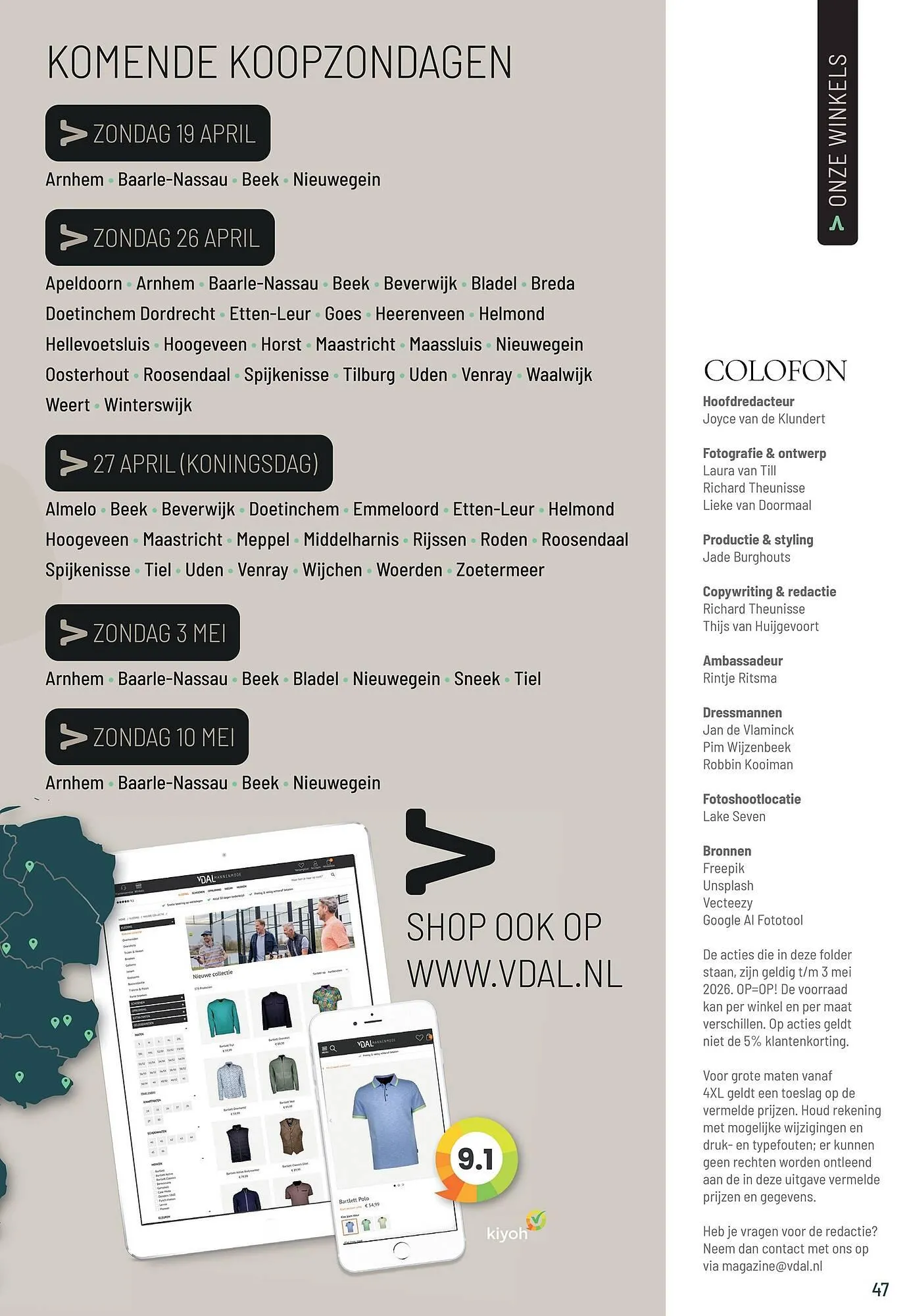 Van Dal Mannenmode folder van 8 april tot 14 april 2026 - Folder pagina 47
