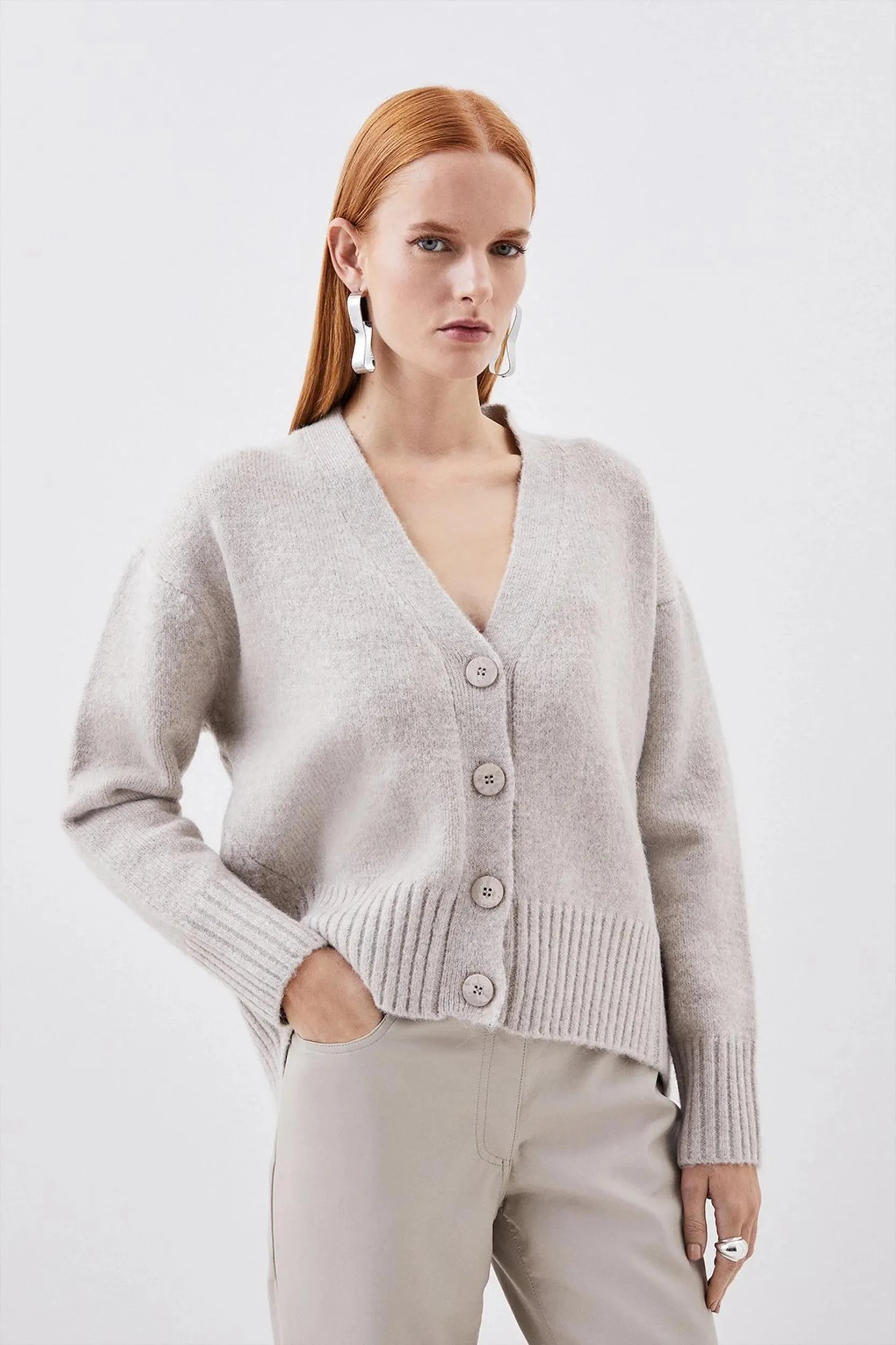 Wool Blend Cosy Knit Cardi