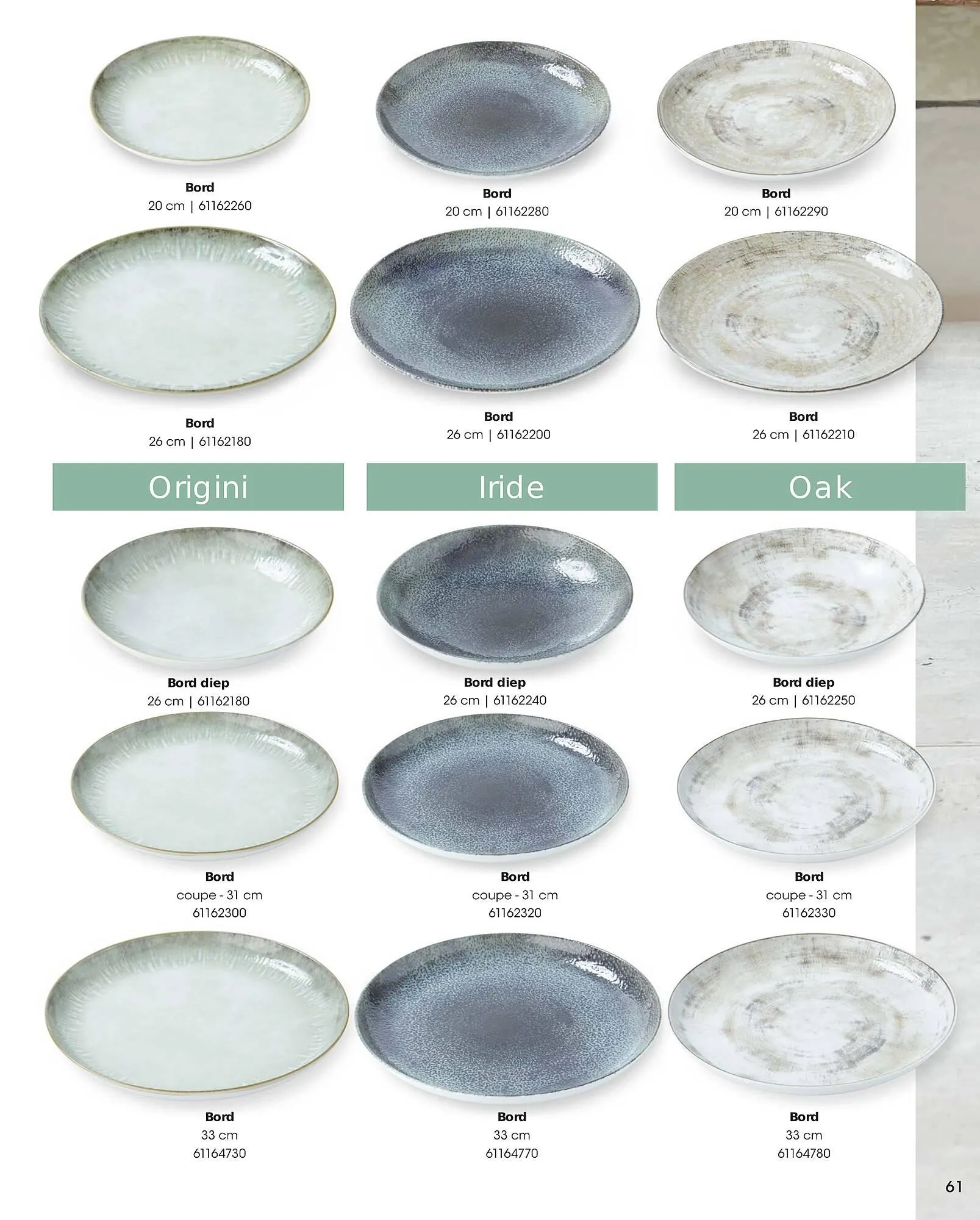 HANOS Tableware Magazine 2023-2024 van 1 januari tot 30 april 2024 - Folder pagina 61