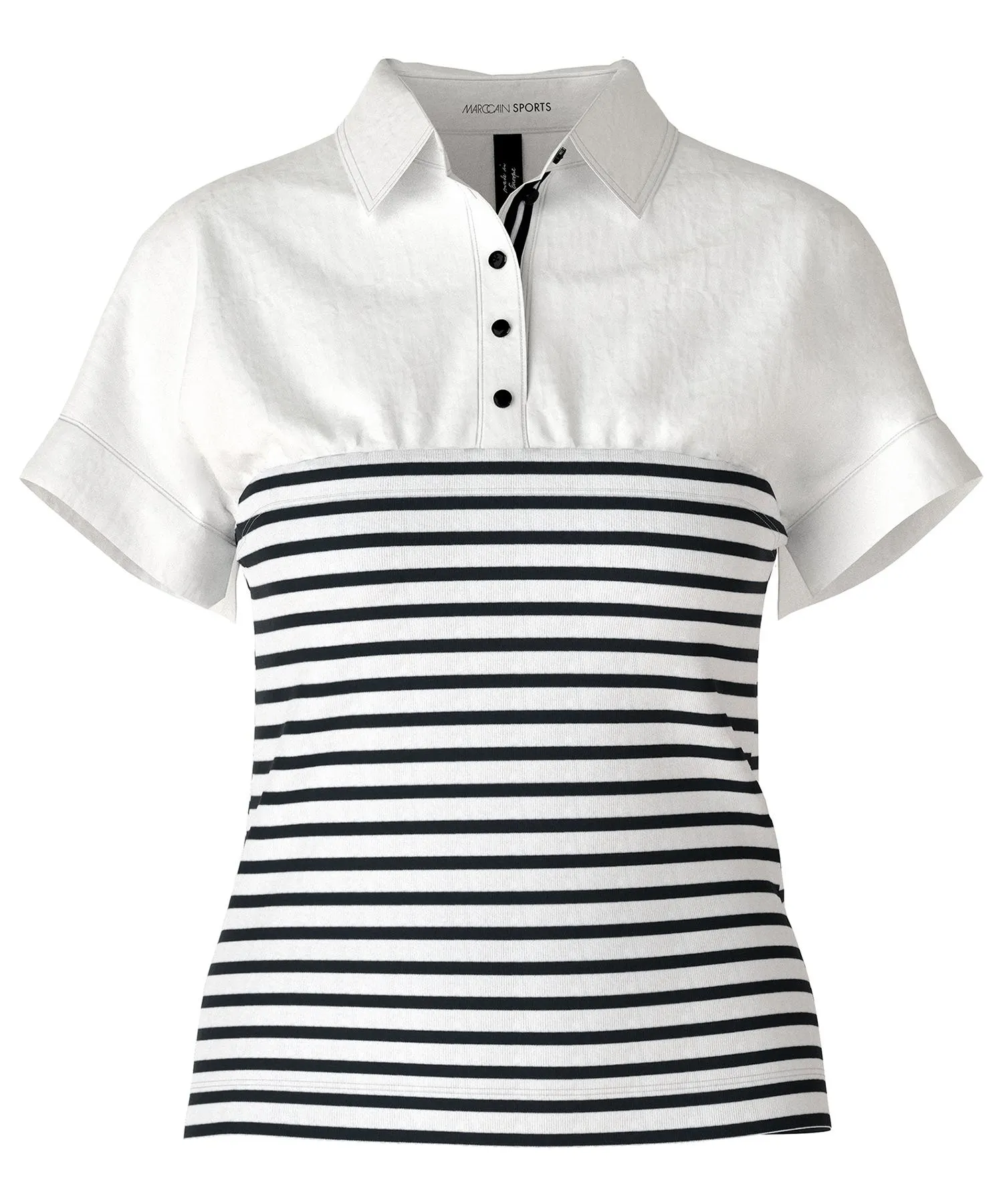 Marc Cain Sports poloshirt blouse strepen