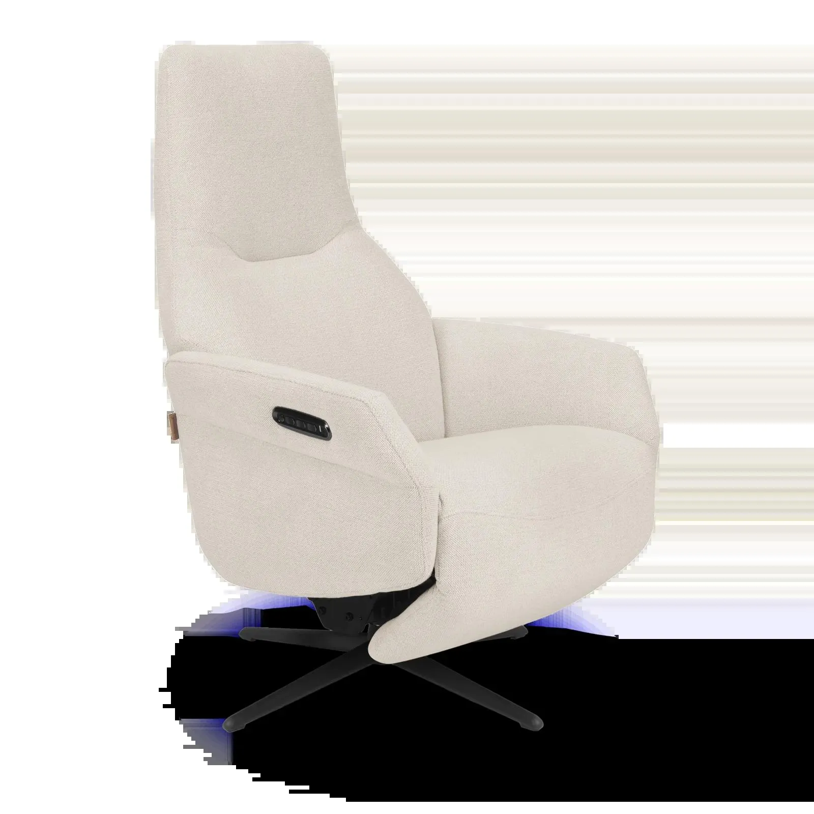 Relaxfauteuil (elektrisch/zwart) Opera - Sneak Linen