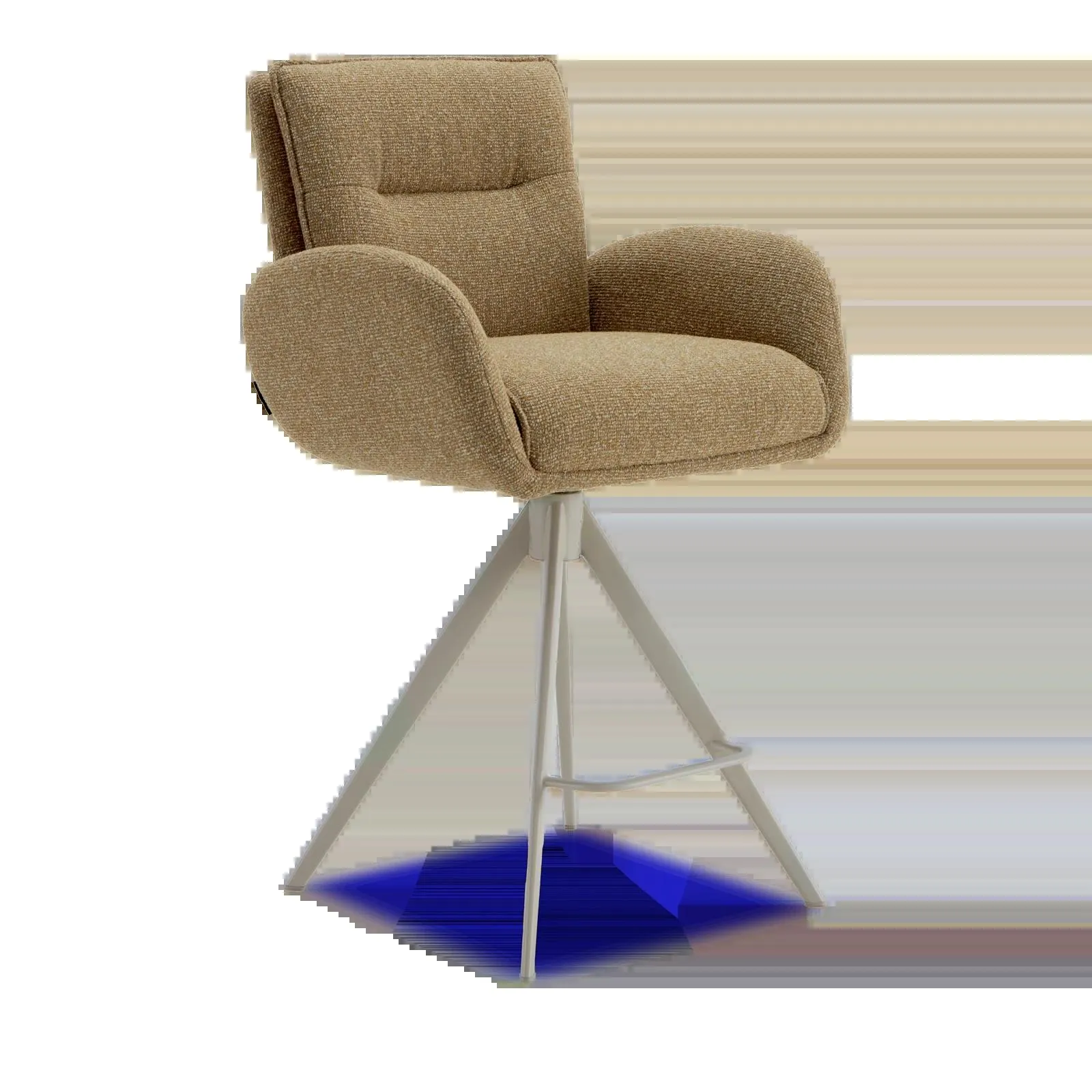 Barstoel Skye (poot: beige) - Lodge Curry