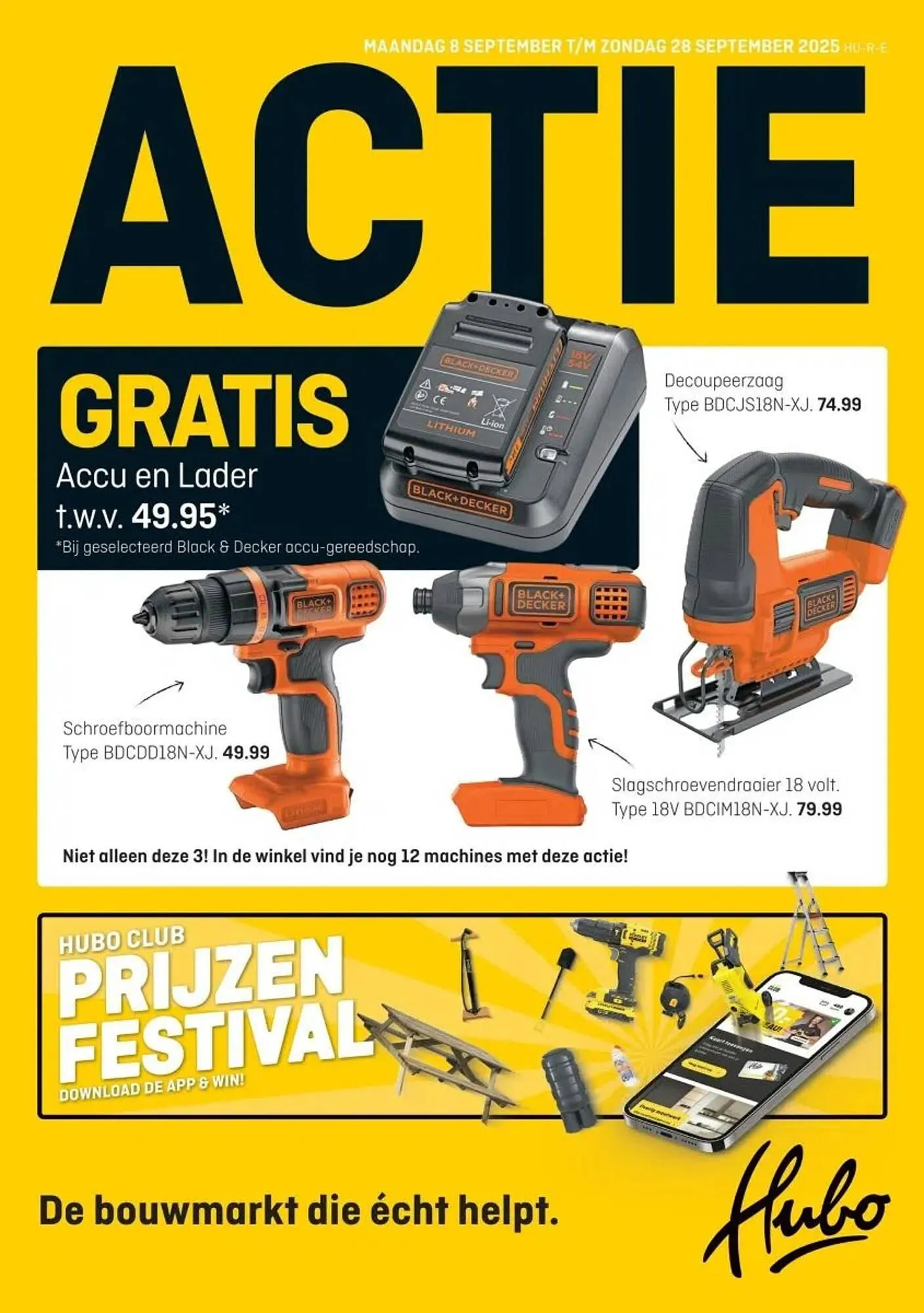 Hubo folder van 8 september tot 28 september 2025 - Folder pagina 1