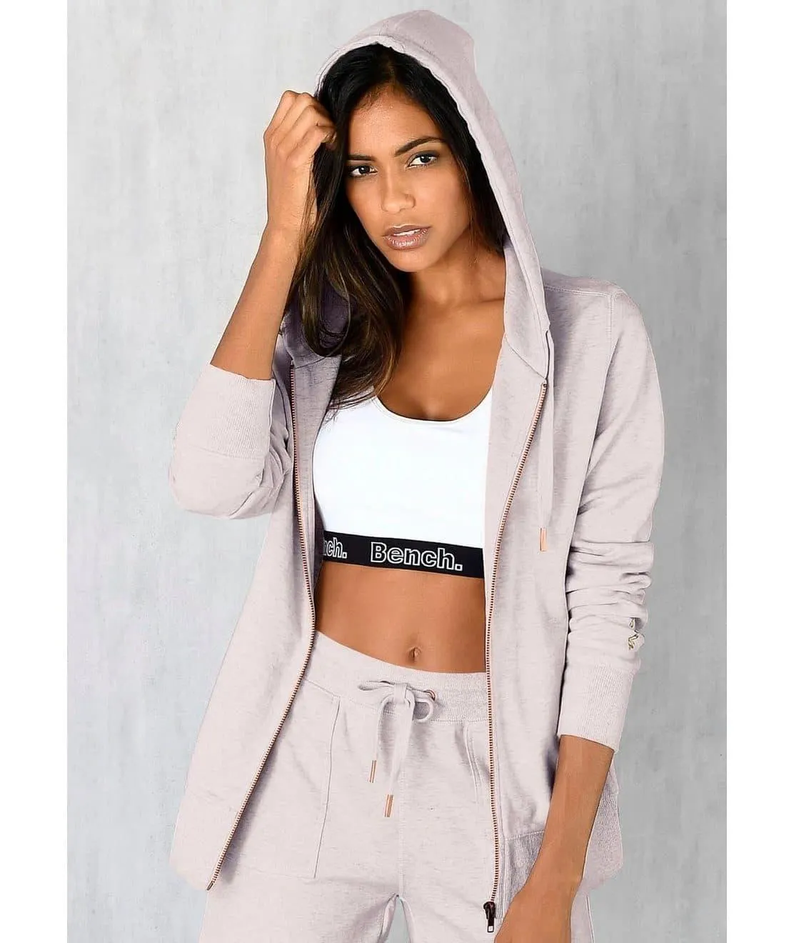 Bench. Loungewear Sweatvest met zakken en rits, loungepak