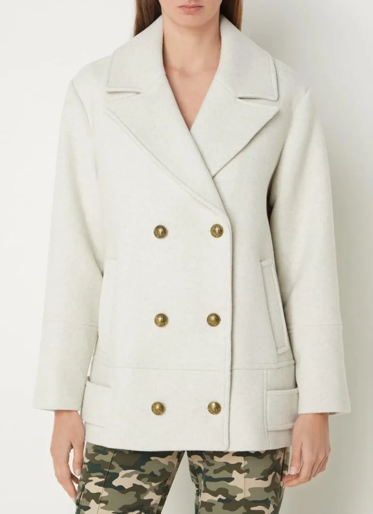 Atlanta double-breasted mantel in wolblend