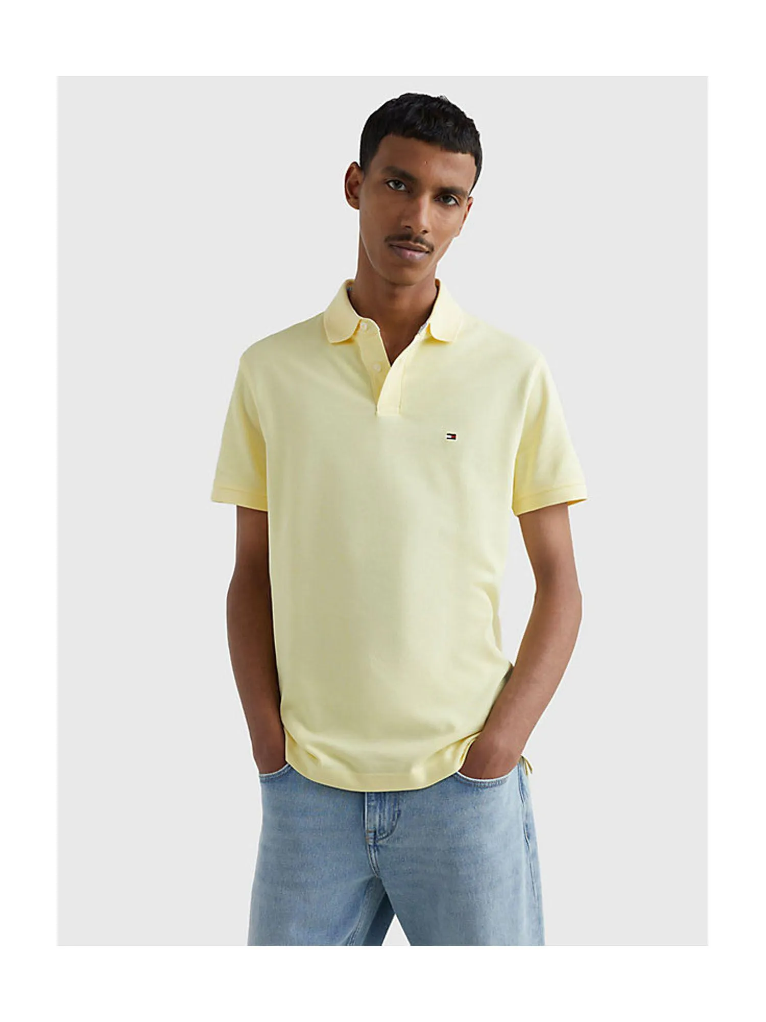 Piqué Stretch Polo Yellow Mist