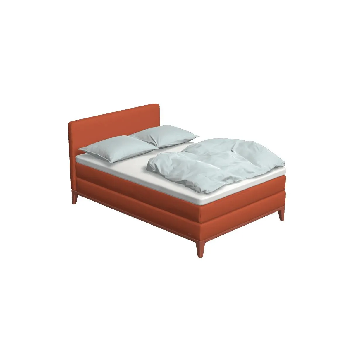 Criade Dusty red Criade dusty red met Plain hoofdbord