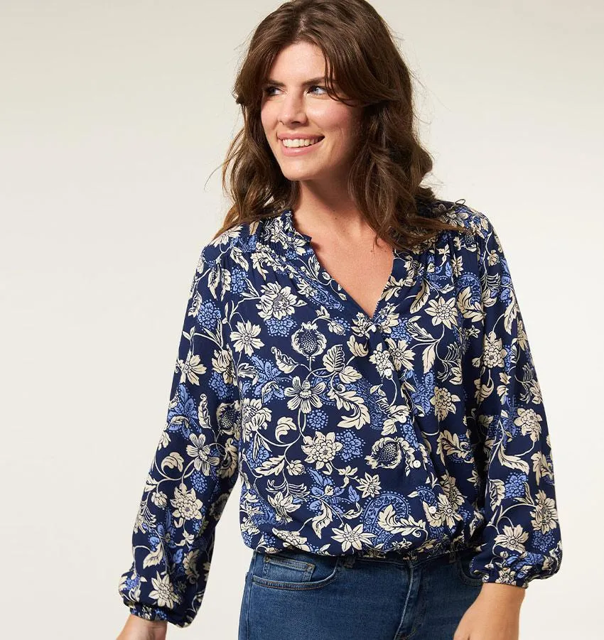 Broek wide leg zwart 36"