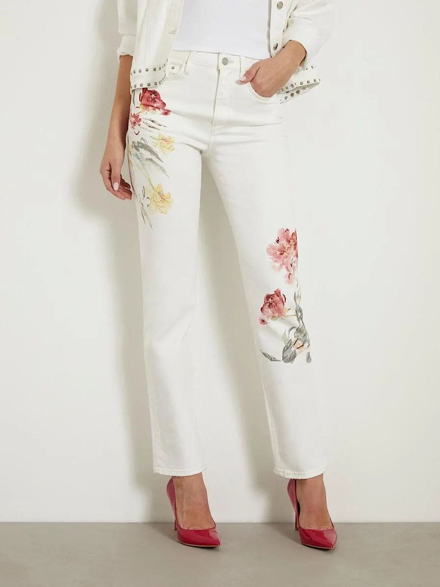 Girly jeans rechte broekspijp