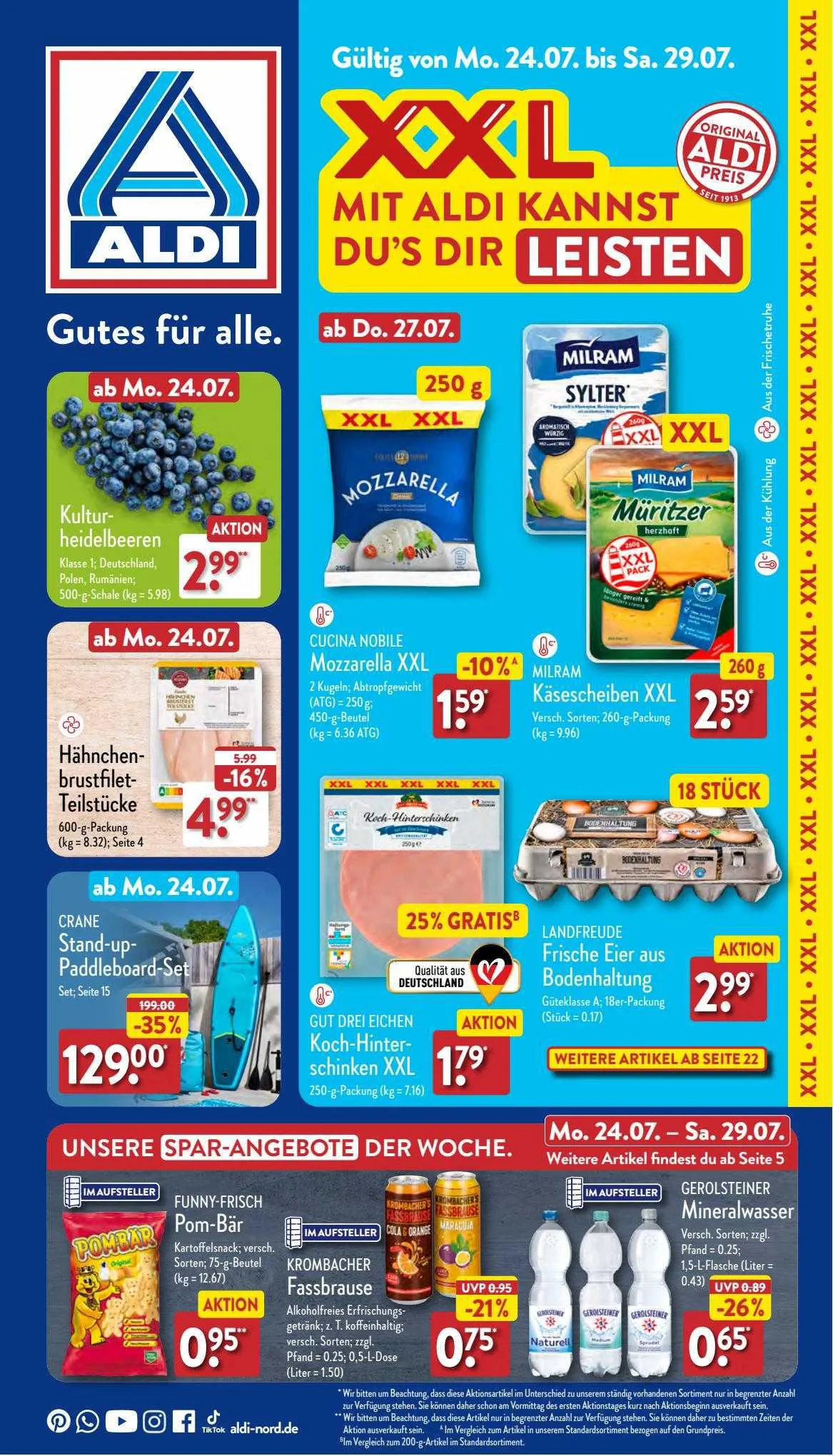 Aldi Duitsland Folder van 20 juli tot 26 juli 2023 - Folder pagina 1