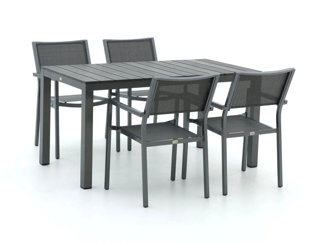 Bellagio Roma/Fidenza 150cm dining tuinset 5-delig stapelbaar