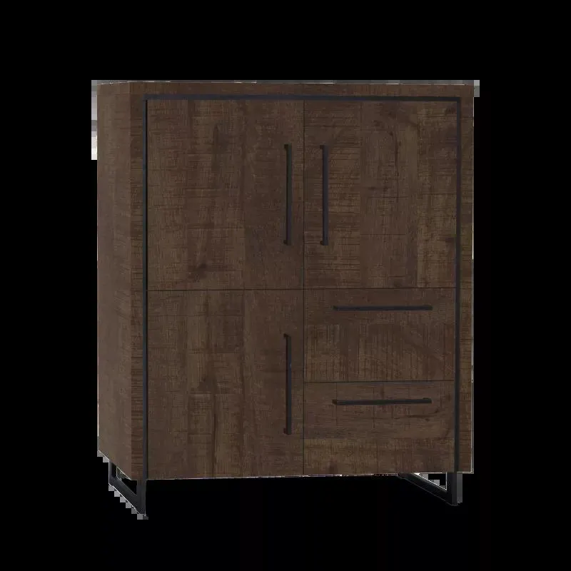 Wandkast (laag) Sheridan - Dark Mango