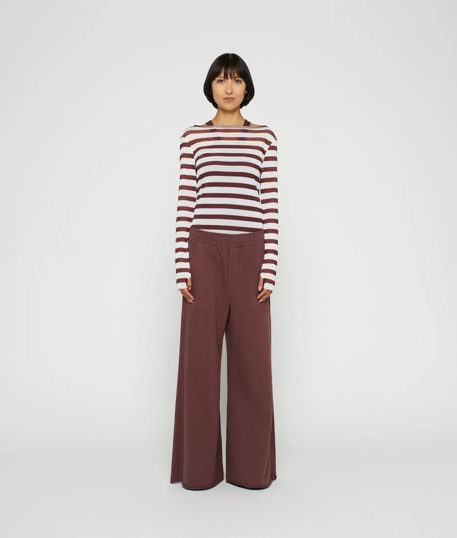 wide leg pants fleece