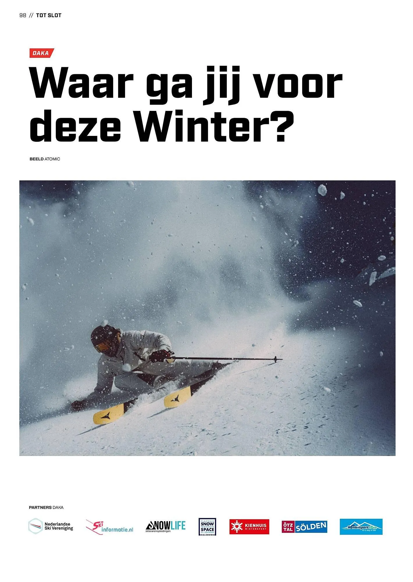 Daka Sport magazine van 1 december tot 28 februari 2026 - Folder pagina 98