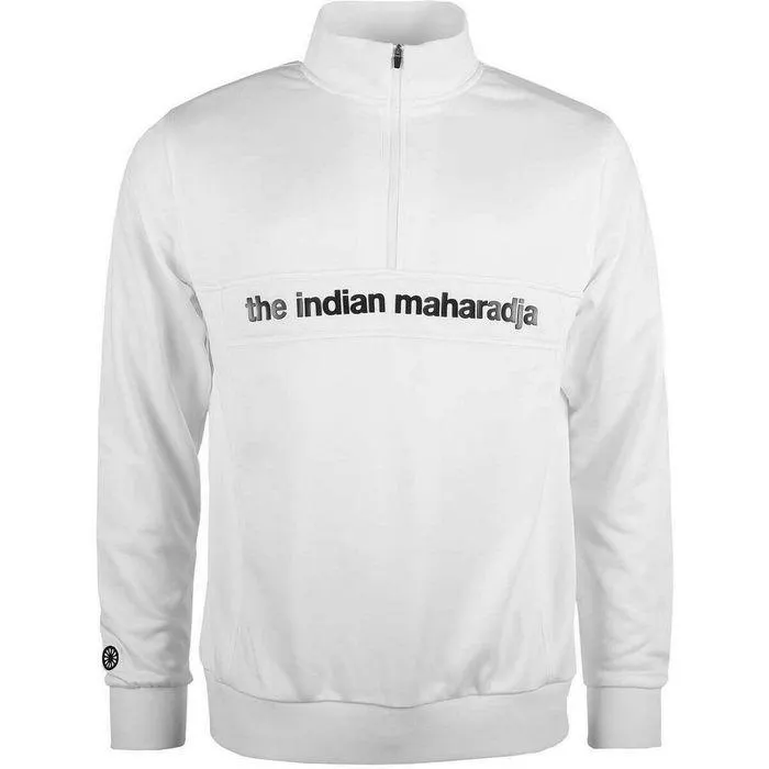 Poly Terry Half Zip hockeytrui junior white