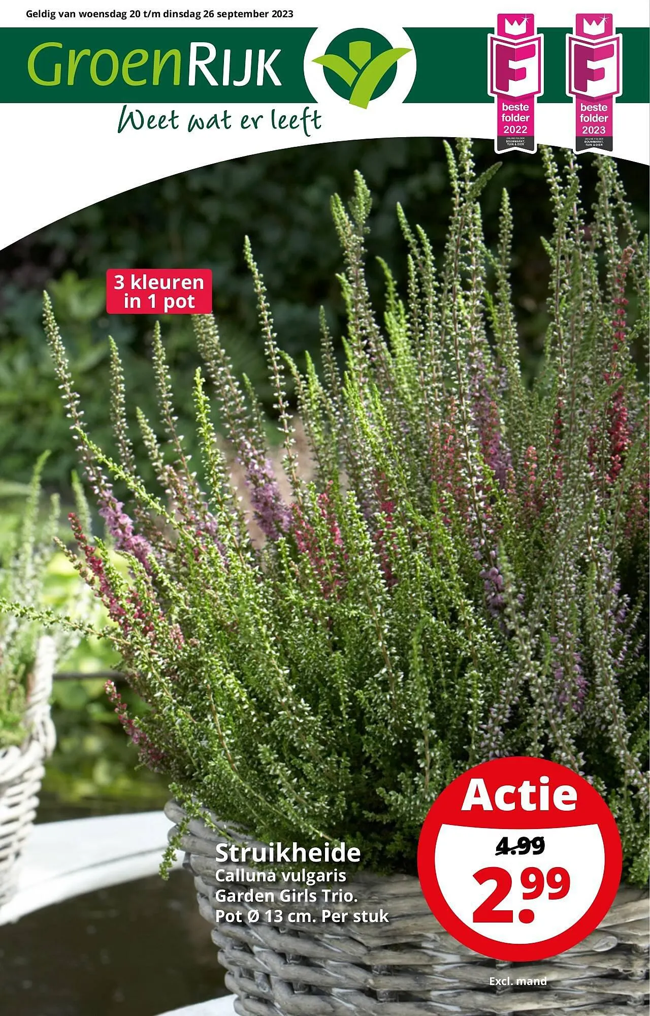 GroenRijk folder van 19 september tot 26 september 2023 - Folder pagina 1