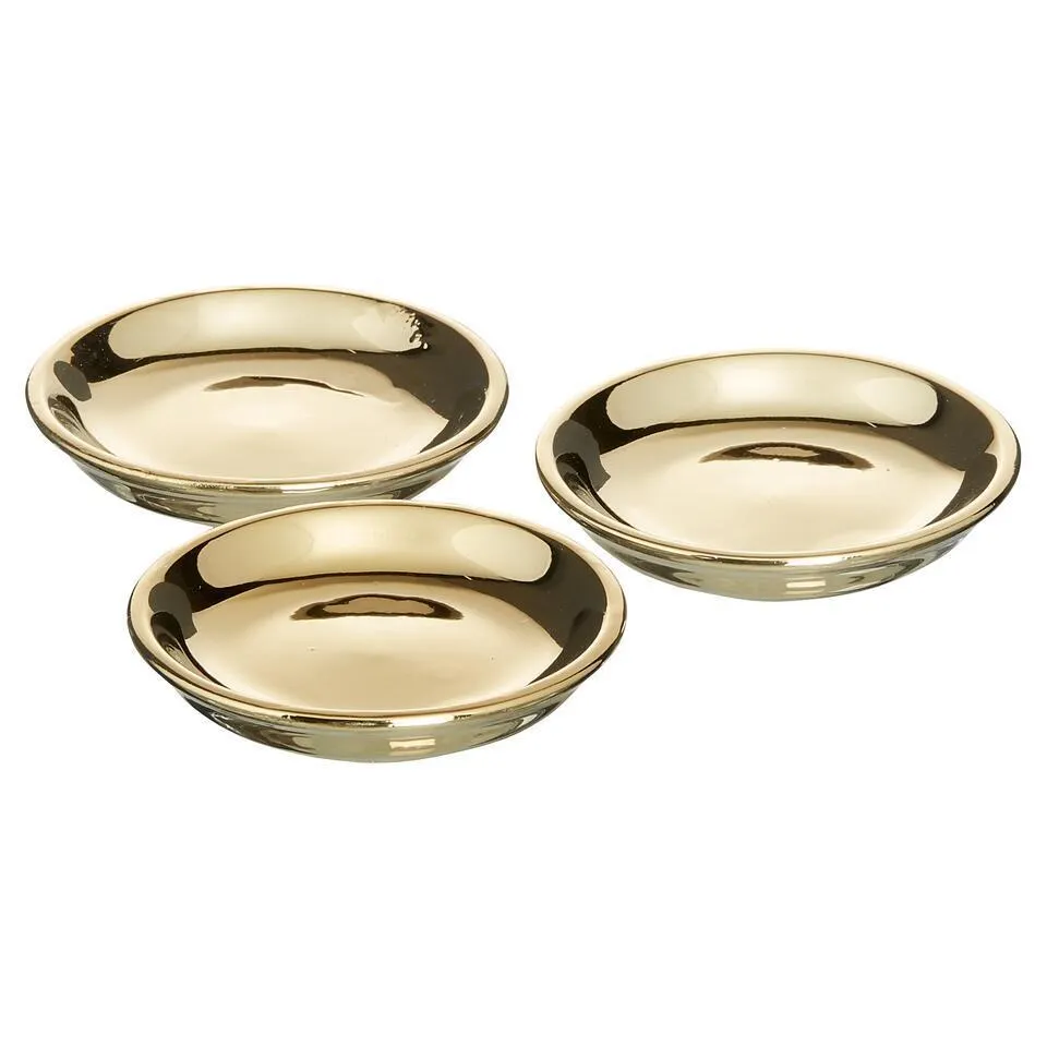 Theezakhouder Goud 3 Stuks