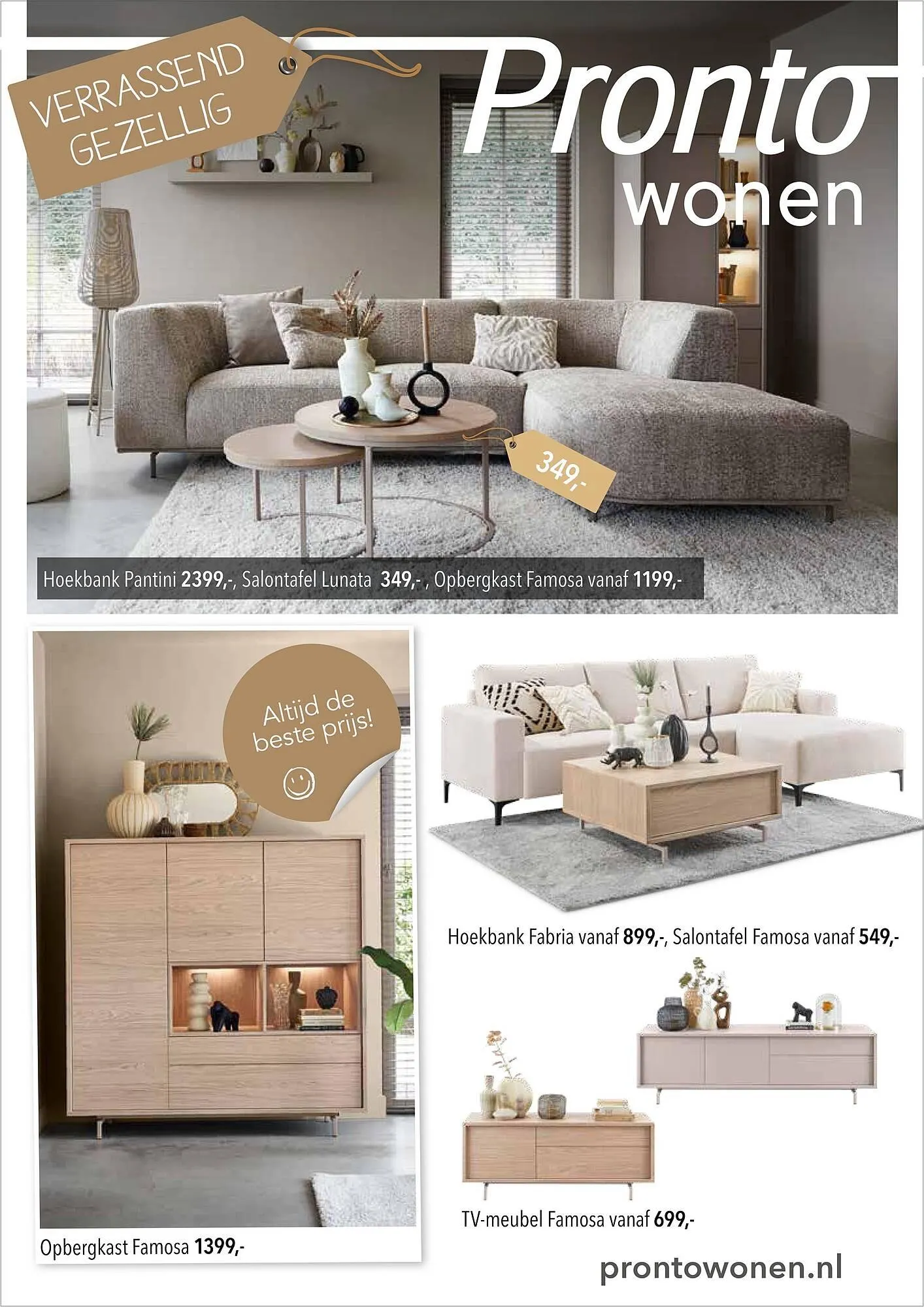 Pronto wonen folder van 2 maart tot 8 maart 2026 - Folder pagina 1