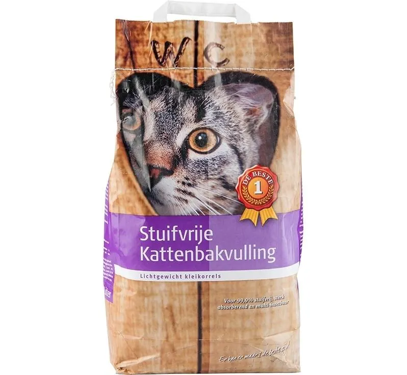 1 De Beste Kattenbakvulling Absorb. Stuifvrij 10L